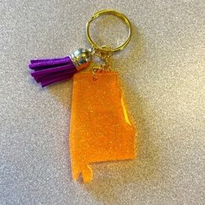 Handmade U.S. State Keychain - Alabama